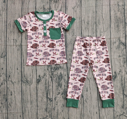 Baby Boys Camo Hats Ducks Pocket Top Pants Southern Clothes Sets Preorder