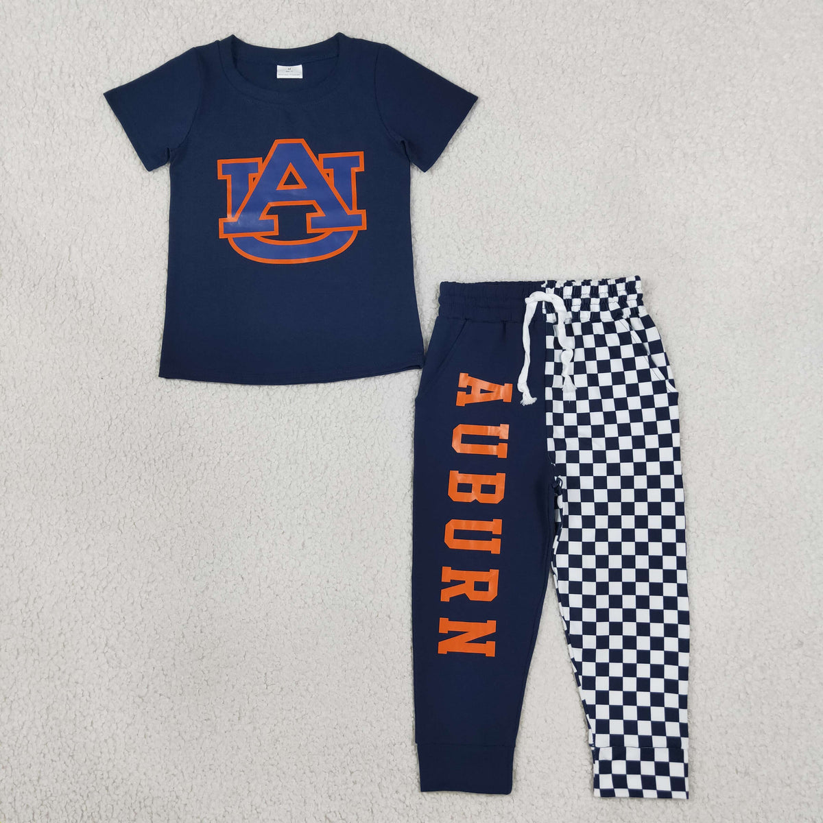 Baby Boys Vinyl Navy AU Top Pockets Joggers Team Clothes Sets