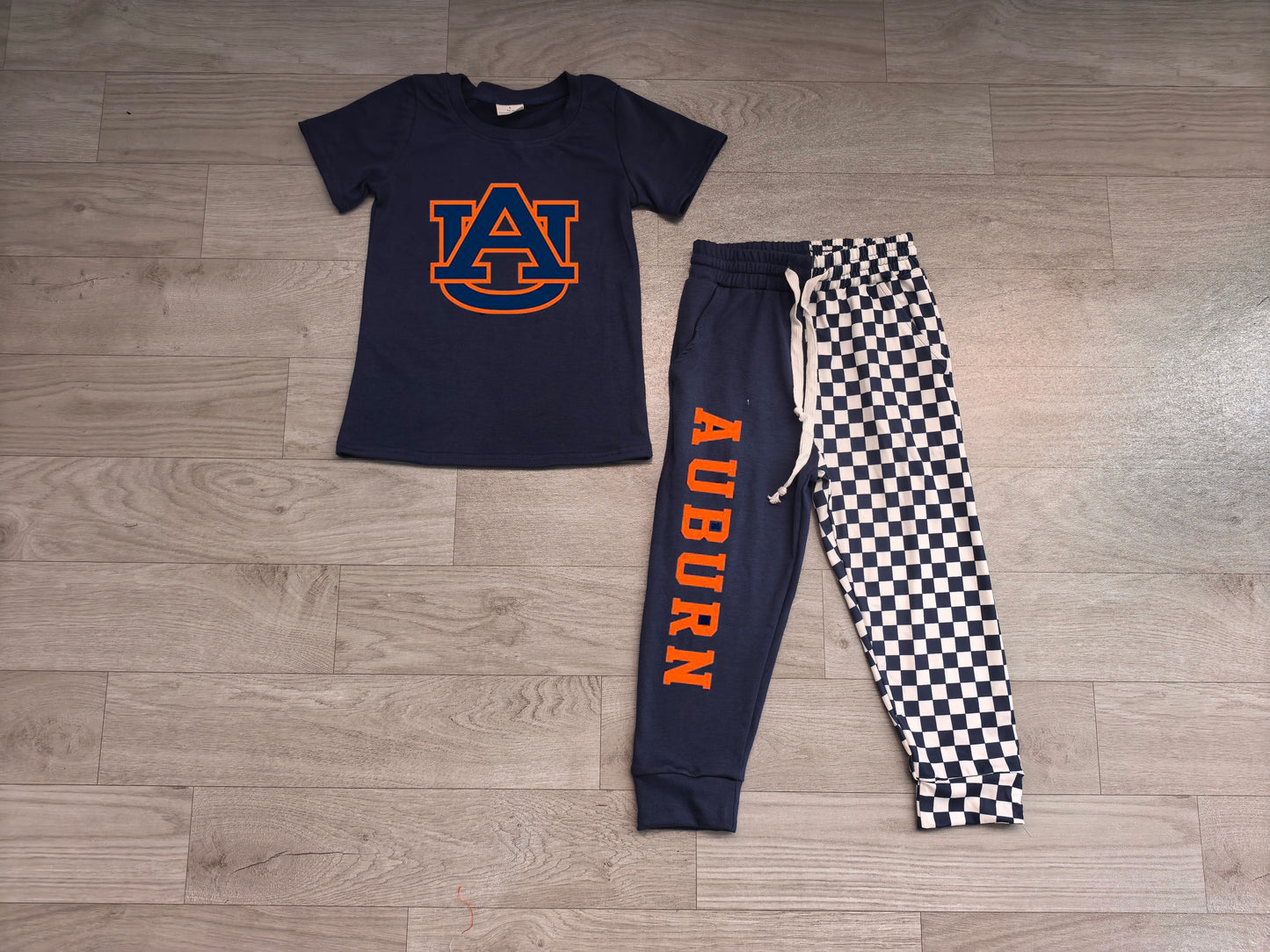 Baby Boys Vinyl Navy AU Shirt Top Pockets Joggers Team Clothes Sets Preorder