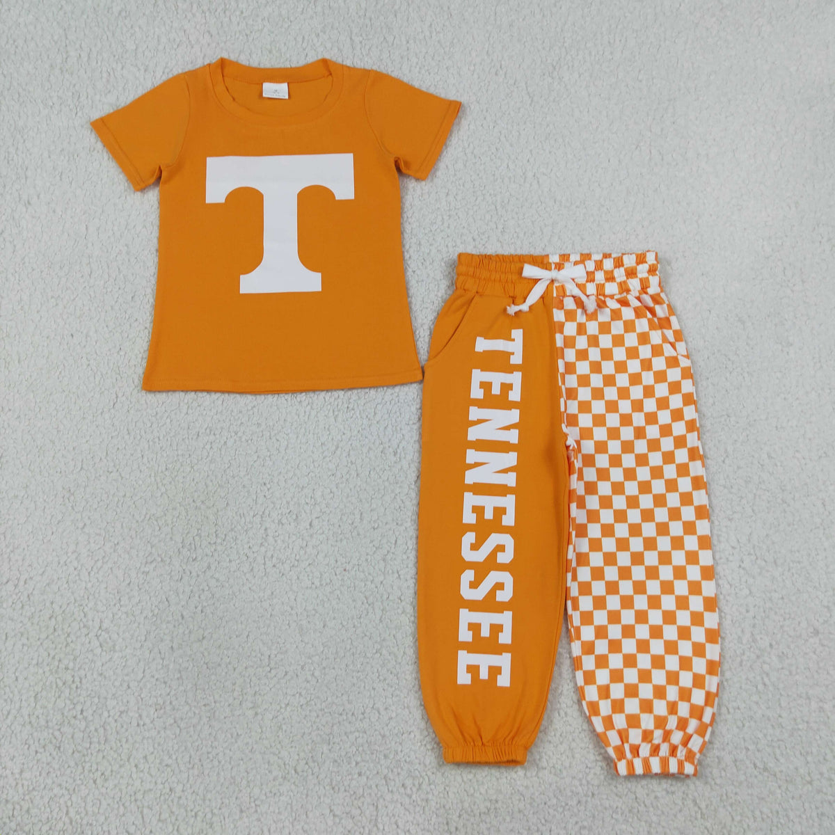 Baby Boys Vinyl Tennessee Top Pockets Joggers Team Clothes Sets