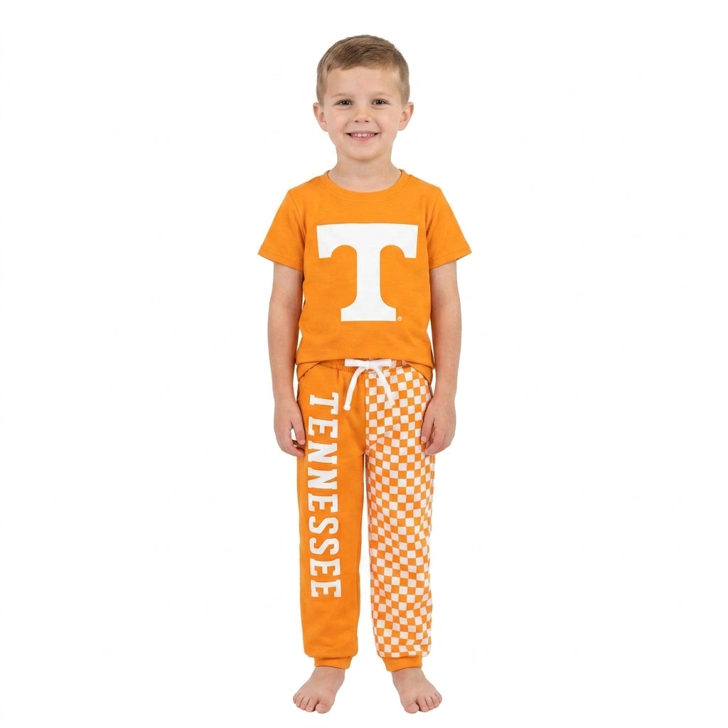 Baby Boys Vinyl Tennessee Top Pockets Joggers Team Clothes Sets