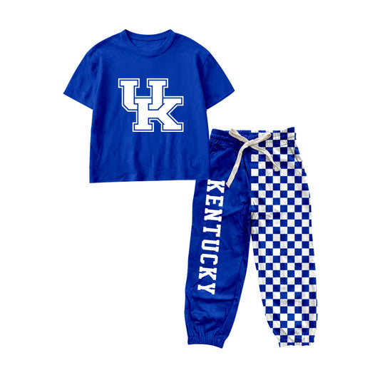 Baby Boys Vinyl Kentucky Top Pockets Joggers Team Clothes Sets Preorder