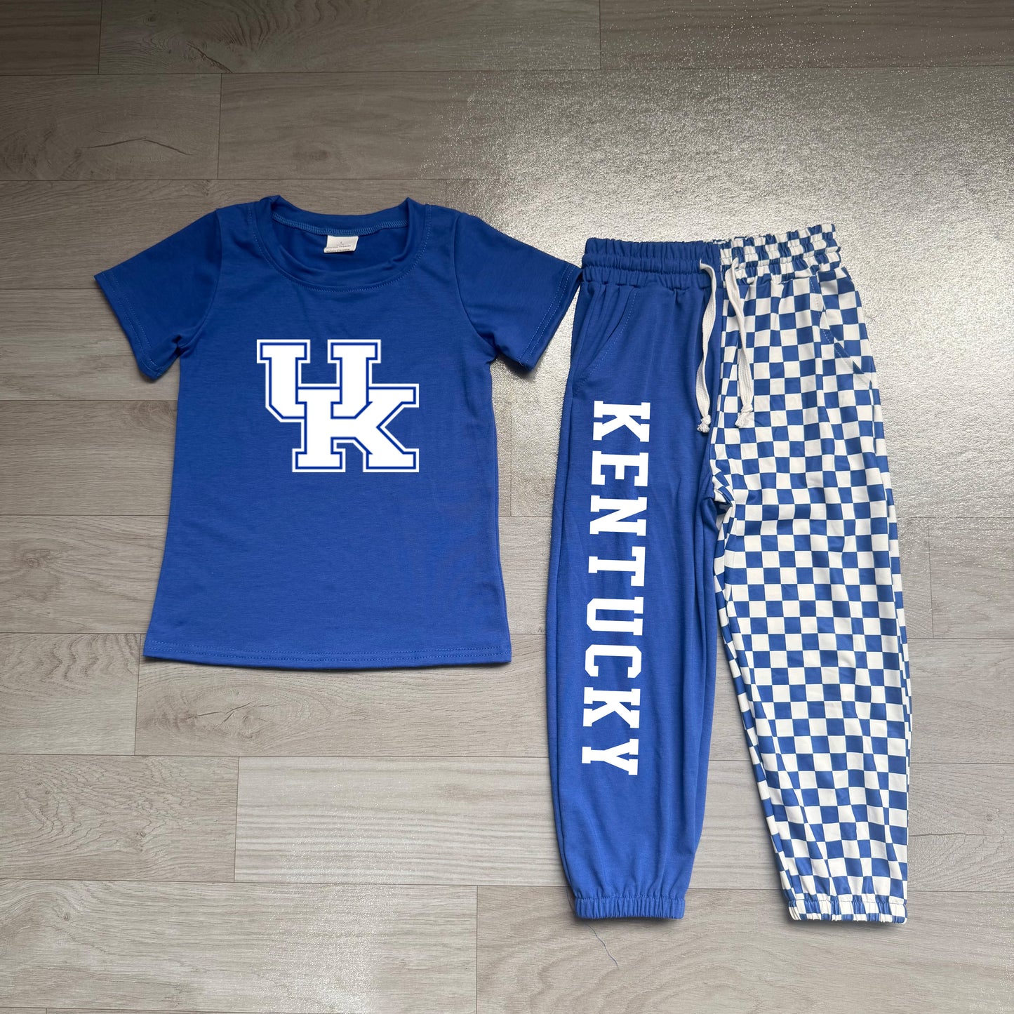 Baby Boys Vinyl Kentucky Top Pockets Joggers Team Clothes Sets Preorder