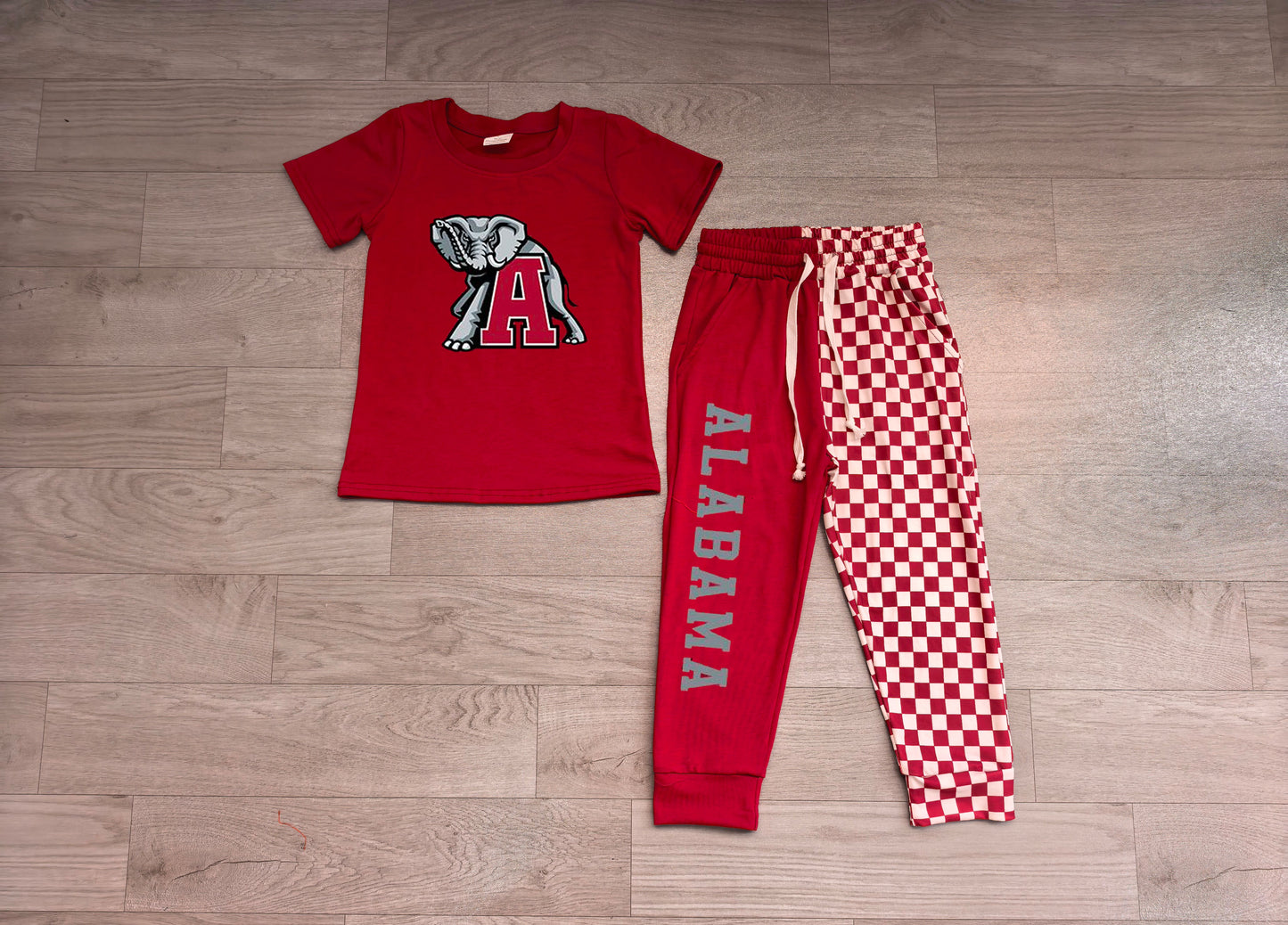Baby Boys Vinyl Alabama Shirt Top Pockets Joggers Team Clothes Sets Preorder