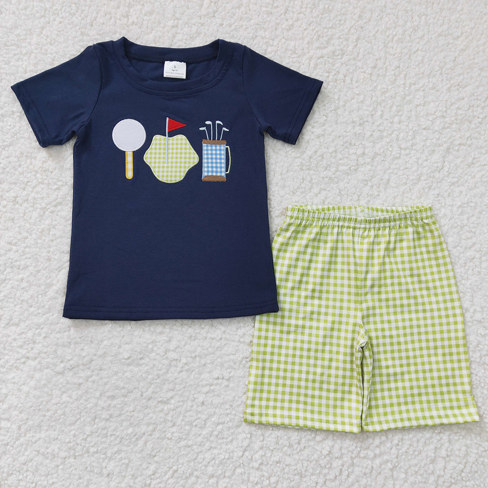 Sibling Brothers Baby Boys Golf Shirts Shorts Summer Clothes Sets