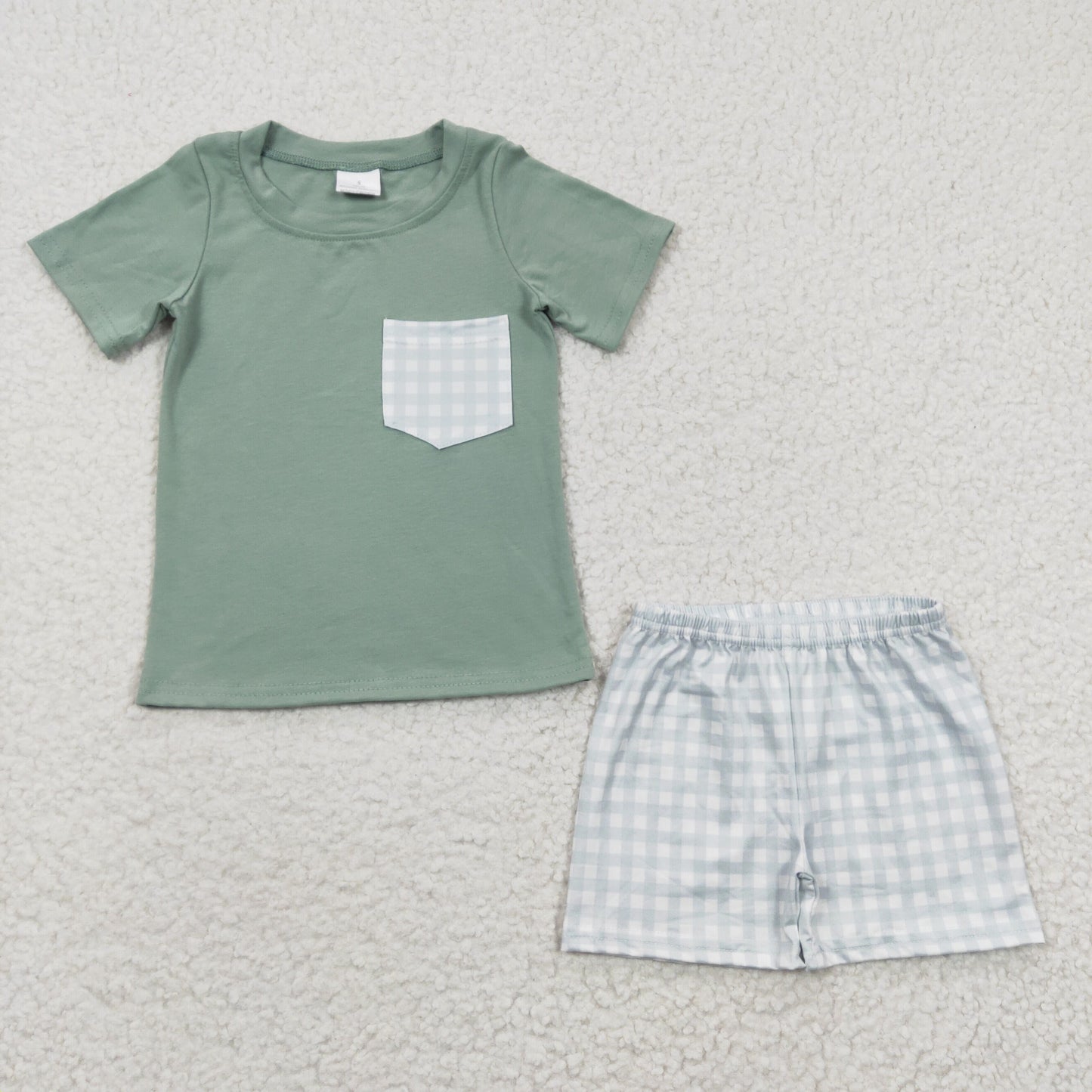 Sibling Baby Boys Pockets Tee Shirts Shorts Summer Clothes Sets
