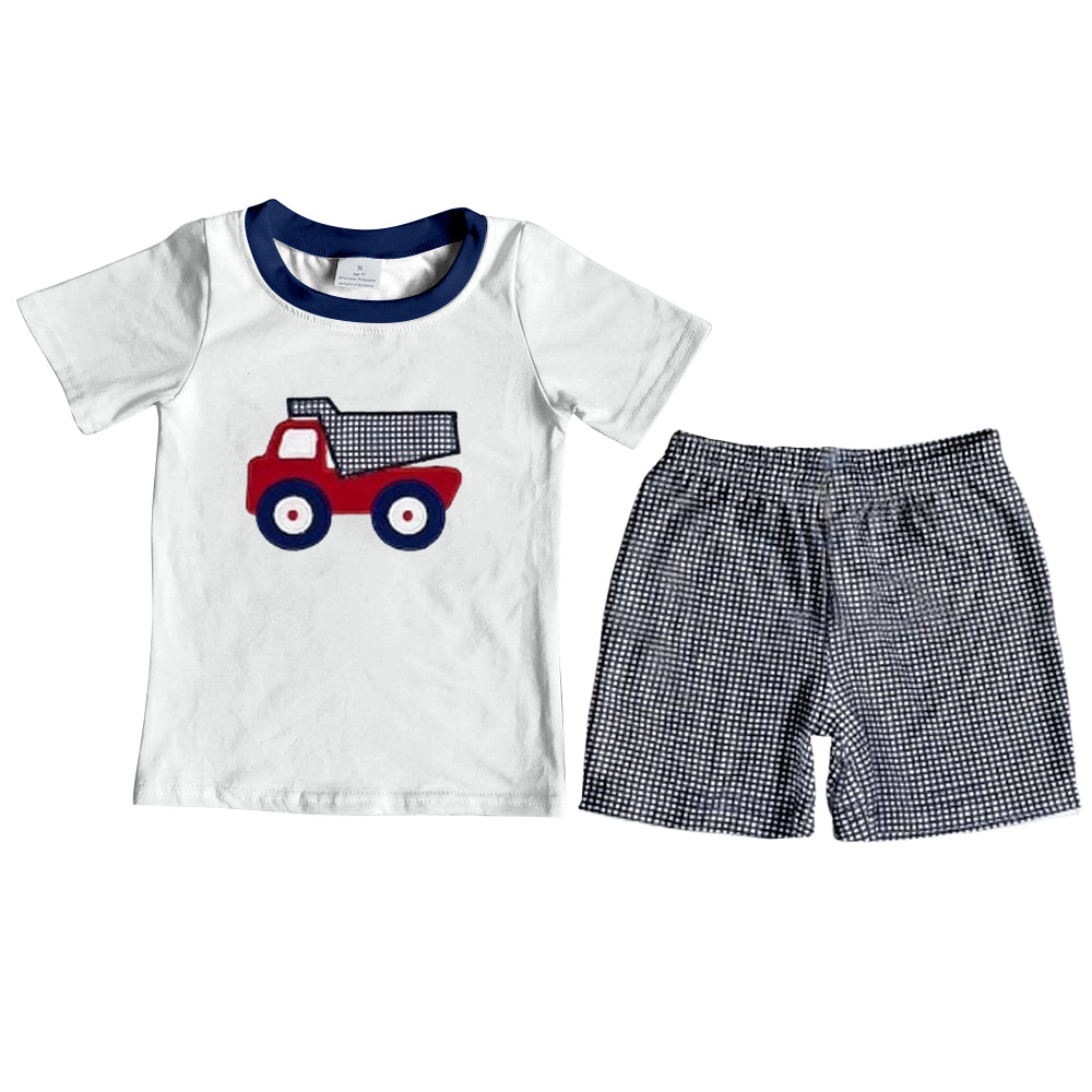 Baby Boys Summer Tractor Shirt Shorts Clothing Sets preorder