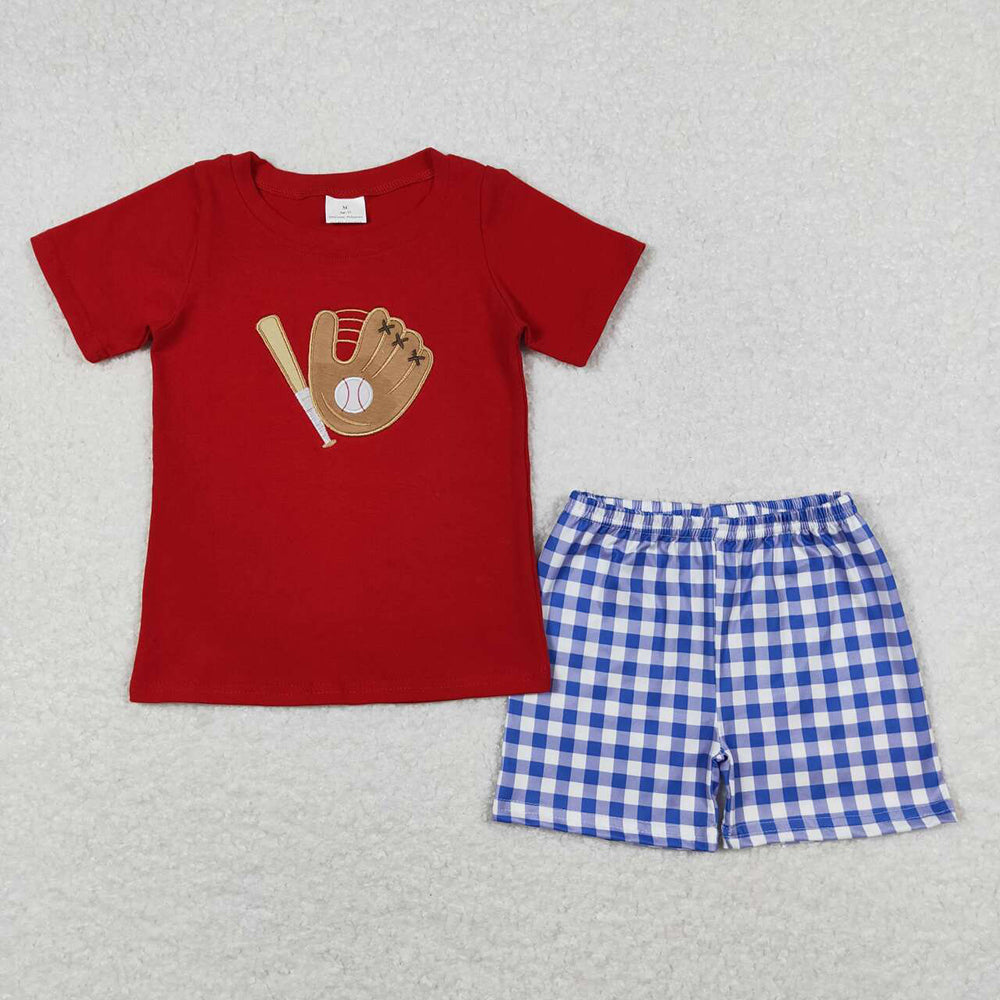 Sibling Girls Baby Boys Red Baseball Rompers Sibling Clothes Suits
