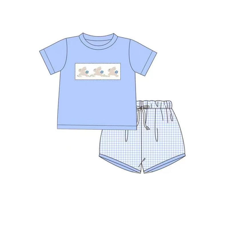 Baby Boys Blue Easter Rabbits Top Shorts Outfits Clothing preorder