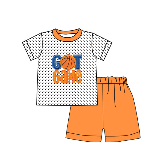 Baby Boys Basketball Game Shirt Top Shorts Clothing Sets preorder