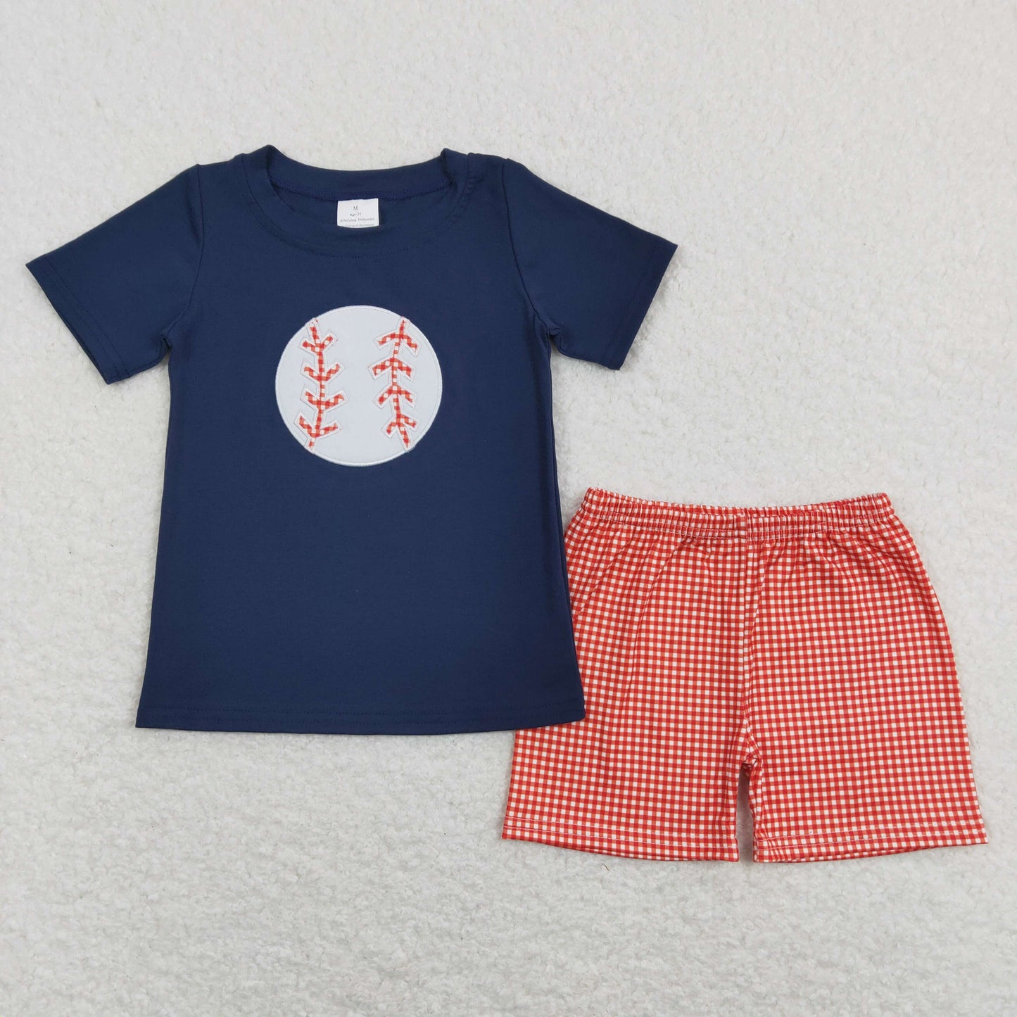 Sibling Baby Boys Embroidery Baseball Summer Shorts Sets Clothes Sets