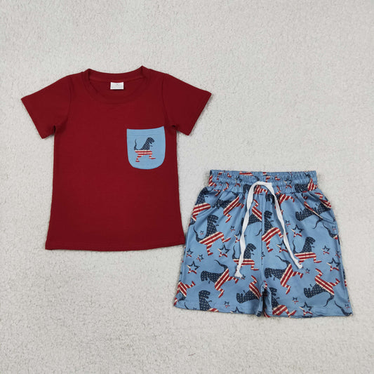 Sibling Baby Boys Short Sleeve Shirt Top Shorts Clothes Sets