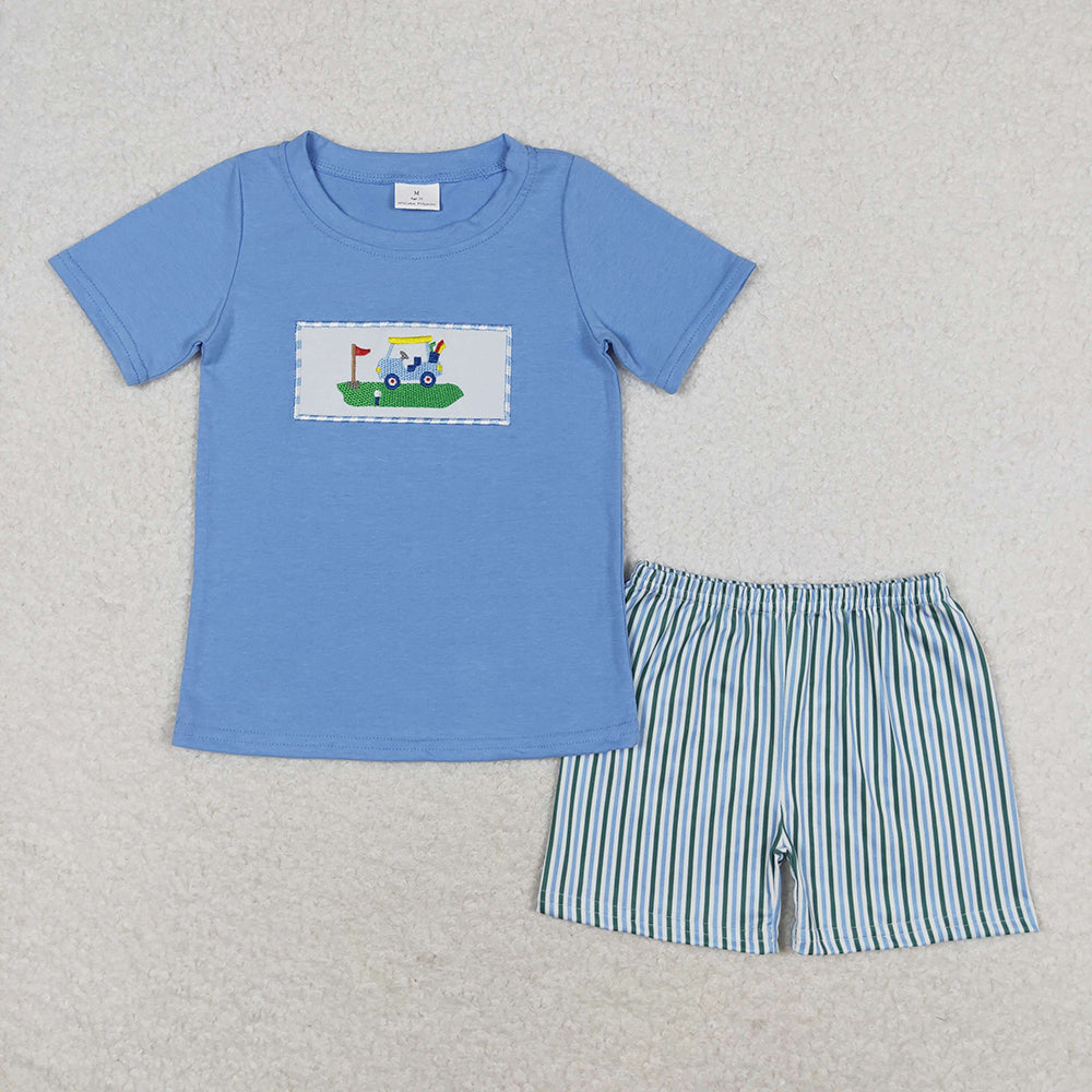 Sibling Brothers Baby Boys Golf Shirts Shorts Summer Clothes Sets