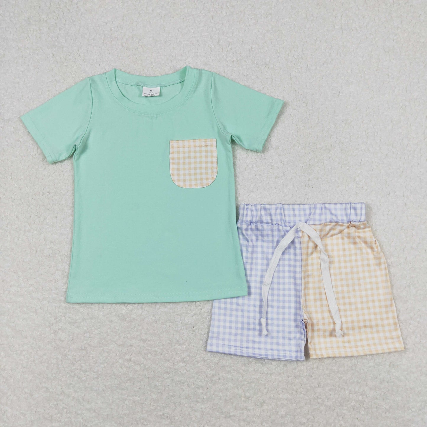 Sibling Baby Boys Pockets Tee Shirts Shorts Summer Clothes Sets