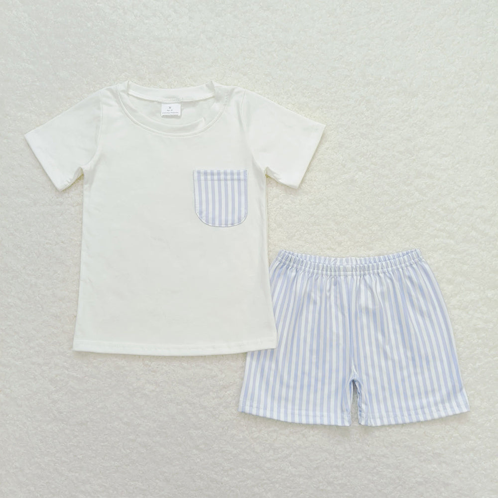 Sibling Baby Boys Cotton Pocket Top Shorts Outfits Sets