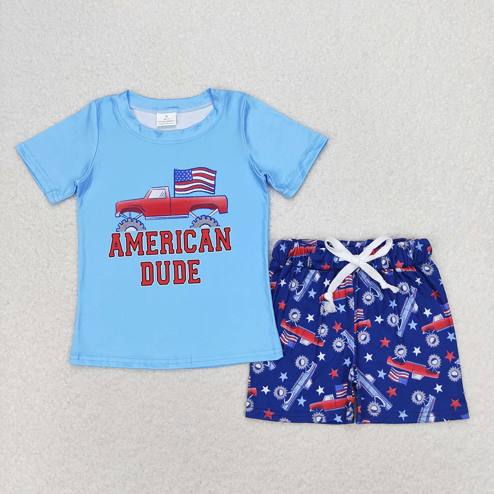 Sibling Baby Boys 4th Of July Tee Top Summer Kids Outfits Sets