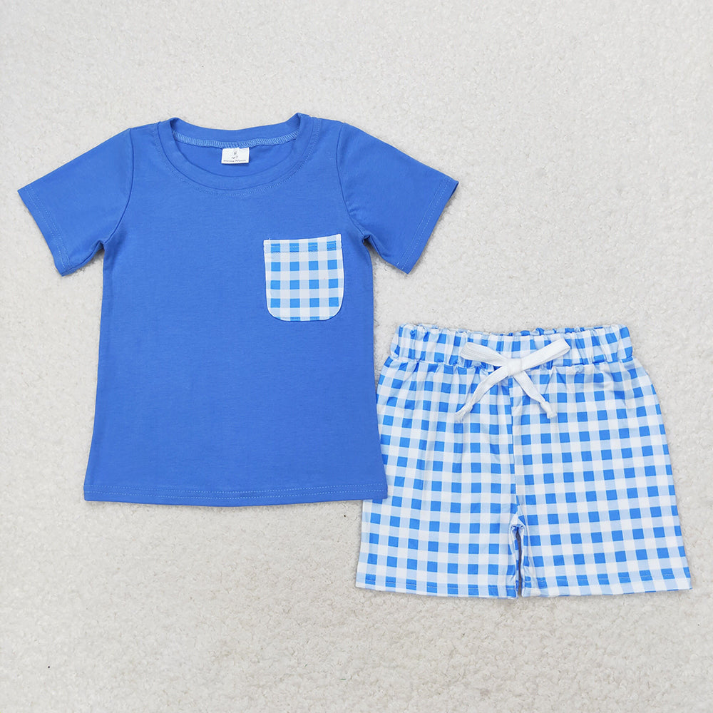 Sibling Baby Boys Cotton Pocket Top Shorts Outfits Sets