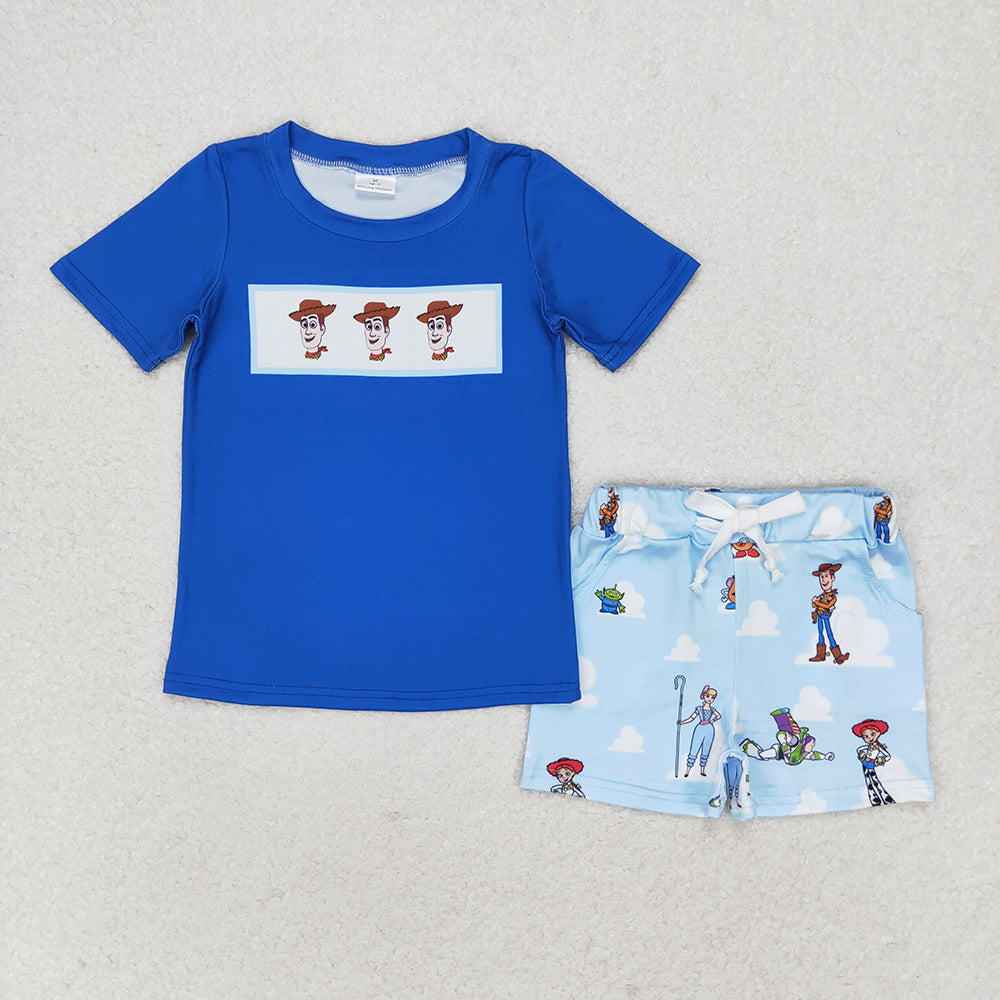 Sibling Baby Boys Toys Top Summer Shorts Clothes Sets