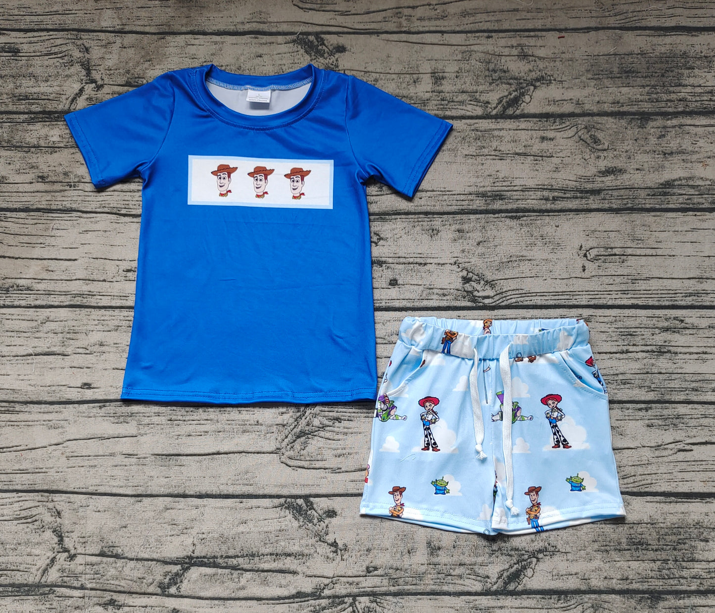 Baby Boys Toy Short Sleeve Tee Shirts Tops Shorts Clothes Sets