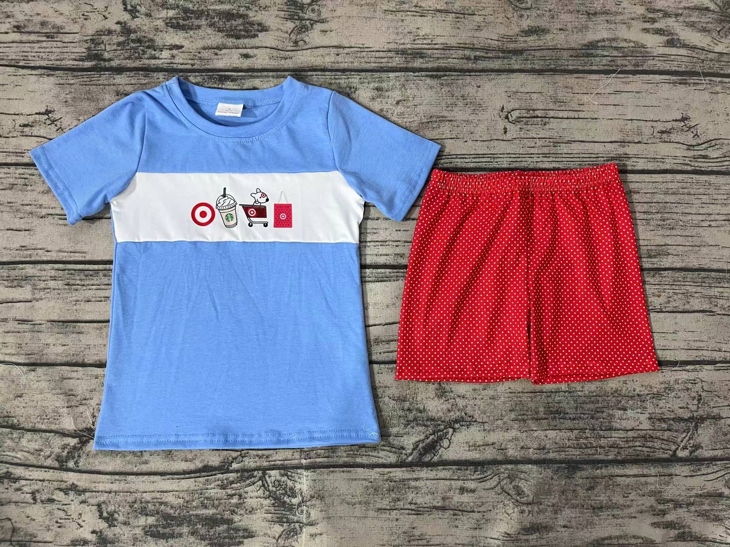 Baby Boys Coffee Cart Short Sleeve Tee Shirts Tops Shorts Clothes Sets