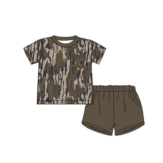 Baby Boys Bottomland Camo Duck Pocket Shirts Shorts Clothes Sets Preorder