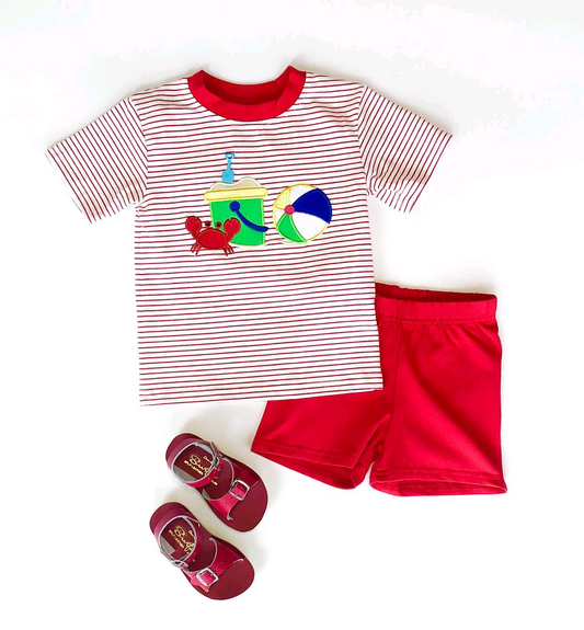 Baby Boys Crab Beach Shirts Shorts Clothing Sets Preorder