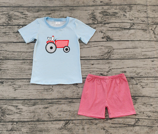 Baby Boys Farm Chicken Shirt Shorts Clothes Sets Preorder