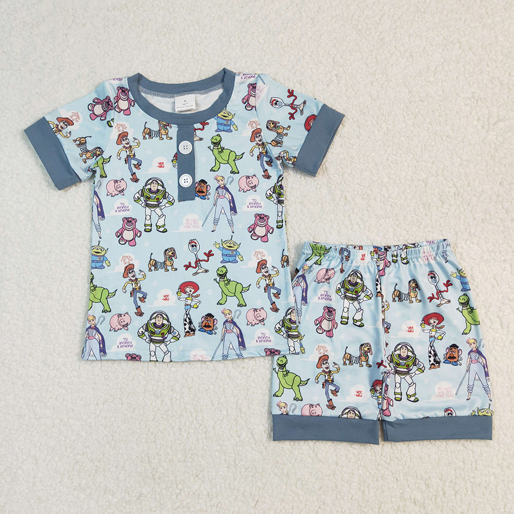 Baby Boys Toys Short Sleeve Shirt Shorts Pajamas