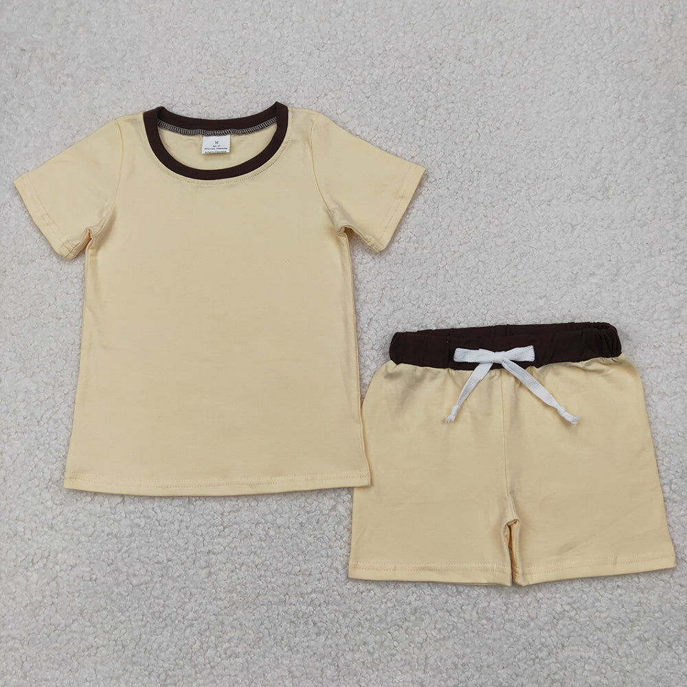 Baby Boys Ivory Shirt Top Cotton Shorts Clothes Sets