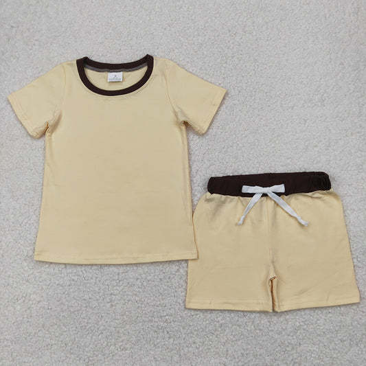 Baby Boys Ivory Shirt Top Cotton Shorts Clothes Sets