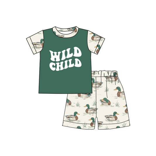 Baby Boys Southern Wild Child Tops Shorts Clothes Sets preorder