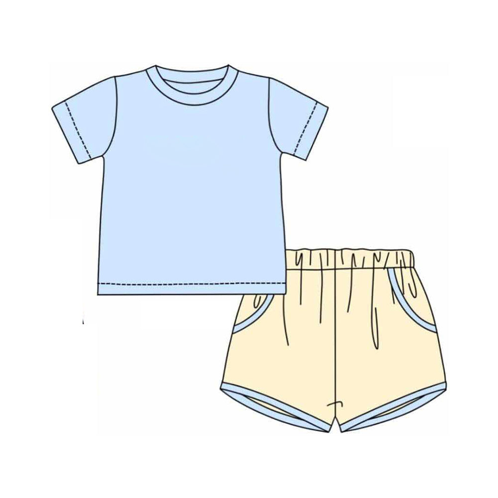 Baby Boys Blue Short Sleeve Tops Shorts Clothes Sets preorder
