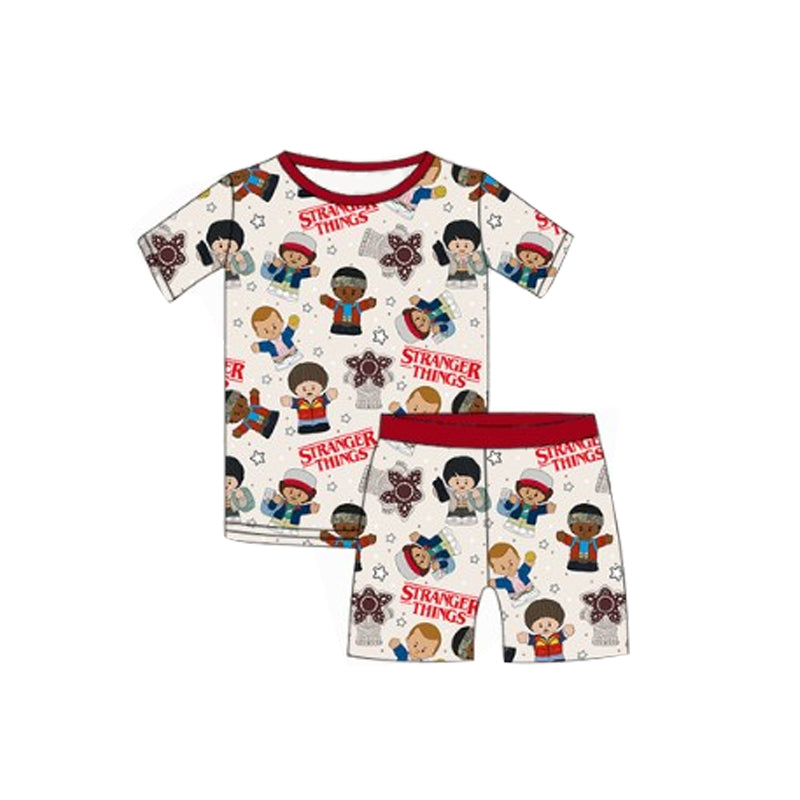 Baby Boys Short Sleeves Cartoon Kids Stars Top Short Pajamas Set Preorder