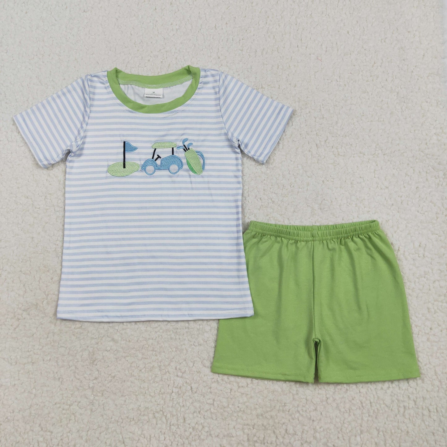 Sibling Baby Boys Embroidery Golf Shirt Top Shorts Summer Clothes Sets