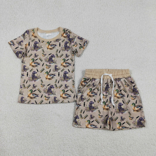 USA Shop Baby Boys Ducks Calls Dogs Top Pockets Short Hunting Clothes Sets