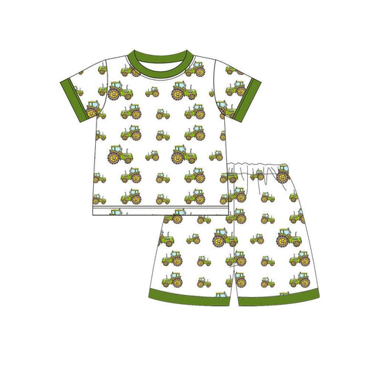 Baby Boys Trucks Top Shorts Pajamas Sets Preorder
