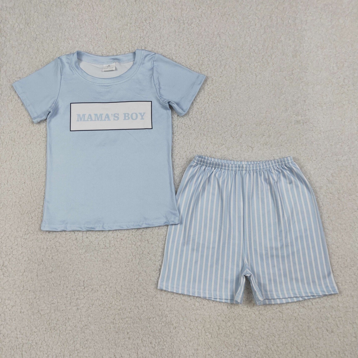 Sibling Baby Kids Mama's Boys Mini Stripe Short Clothes Set Flowers Knee Length Dress Rompers