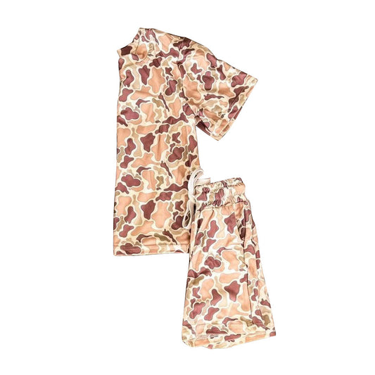 Baby Boys Southern Camo Top Pockets Short Clothes Sets Preorder