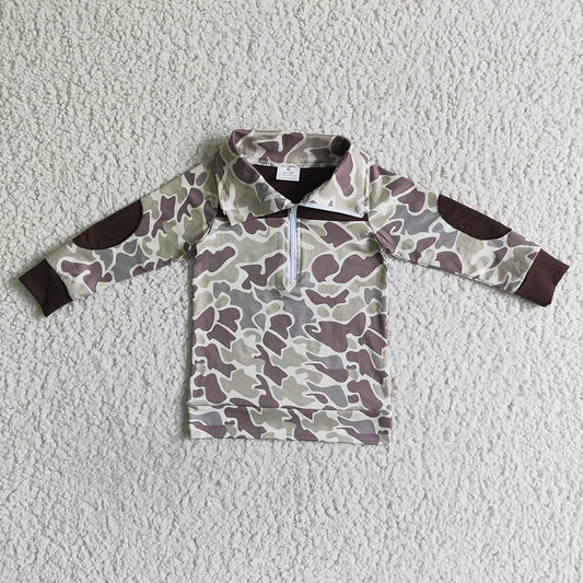 USA Shop Baby Boys Camo Long Sleeve Fall Pullover Shirts