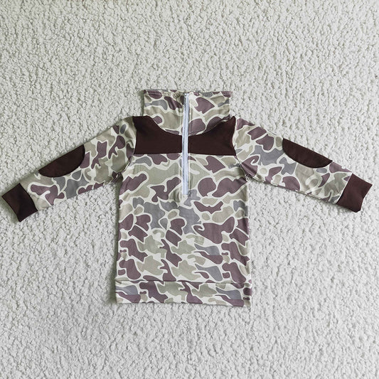 USA Shop Baby Boys Camo Long Sleeve Fall Pullover Shirts