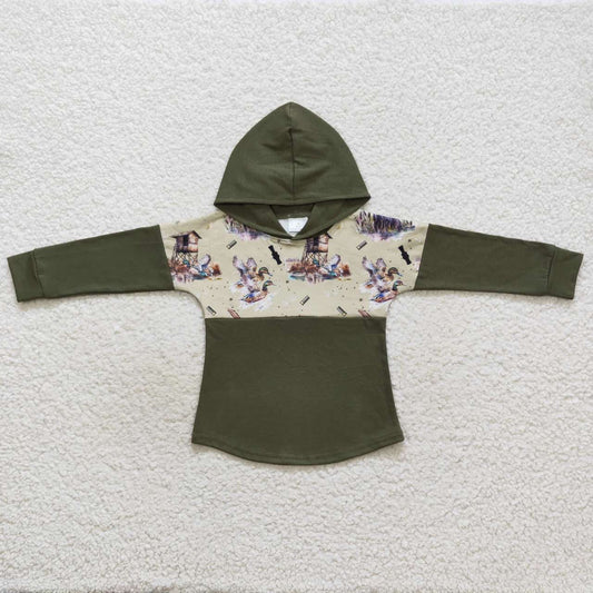 Sibling Baby Boys Spring Hooded Long Sleeve Shirt Tops Pullovers