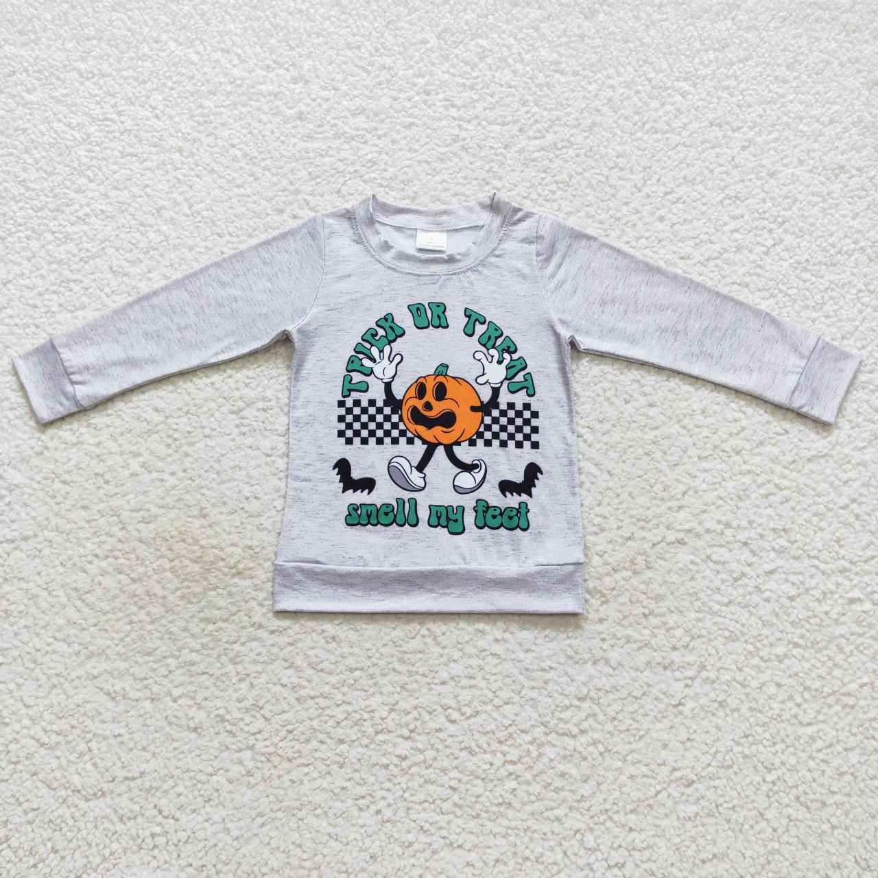 Sibling Baby Boys Girls Ghosts Pumpkins Halloween Tee Shirts Top