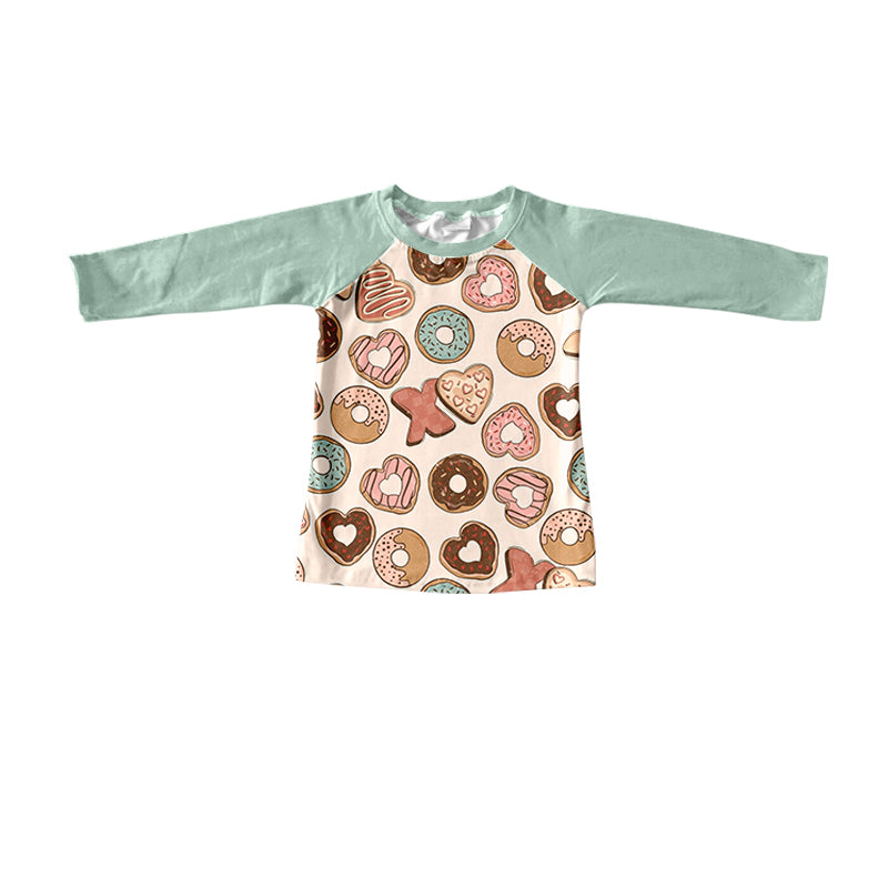 Baby Boys Valentines Donuts Long Sleeve Shirts preorder