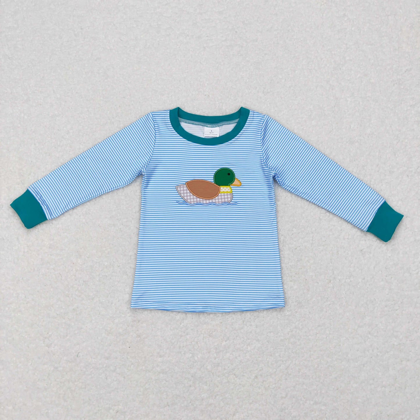 Sibling Baby Boys Girls Embroidery Ducks Dogs Fishing Southern Hunting Tee Shirts Top
