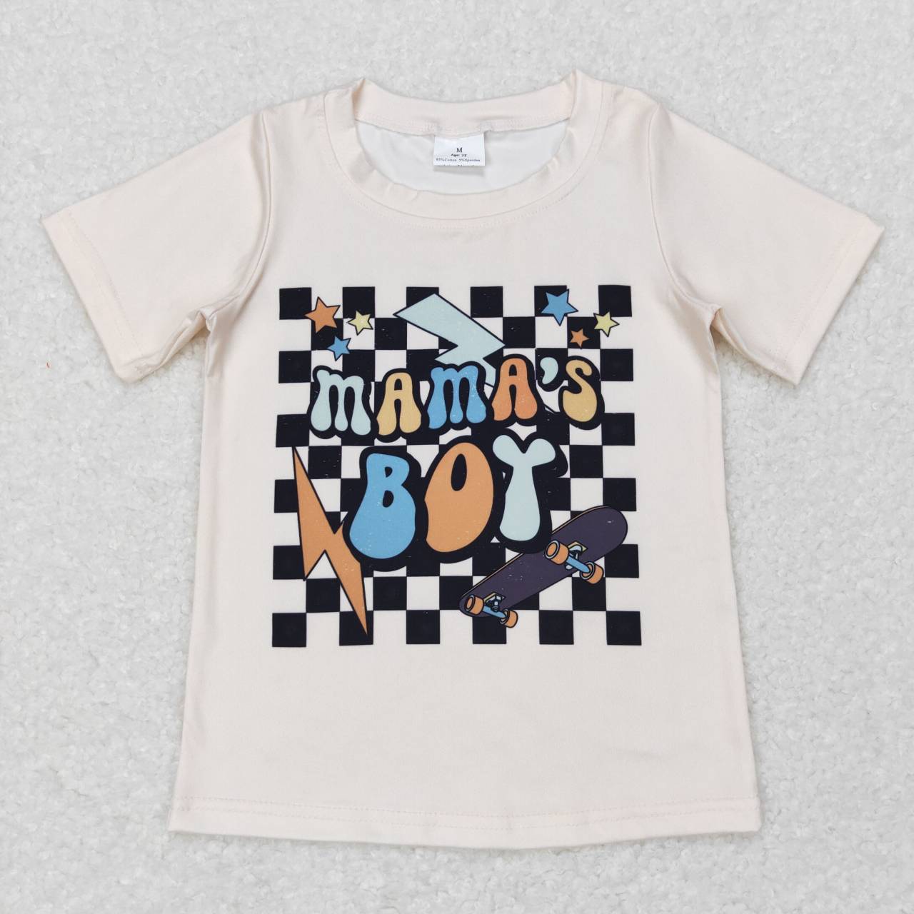 Sibling Mama's Boys Girls Lights Flowers Tee Shirts Top