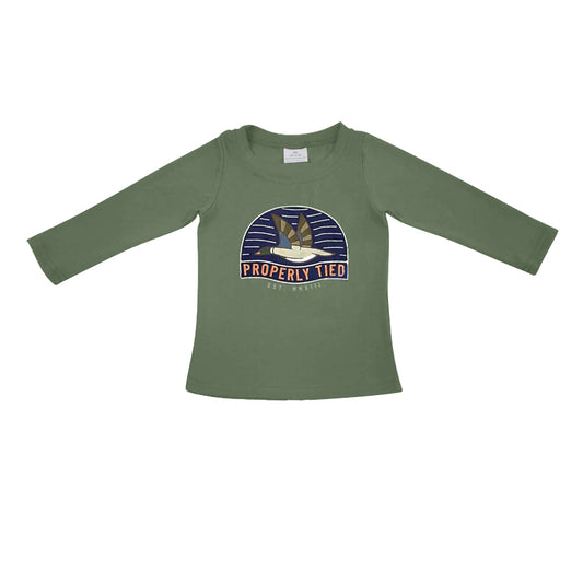 Baby Boys Mallard Duck Green Tee Shirts Tops