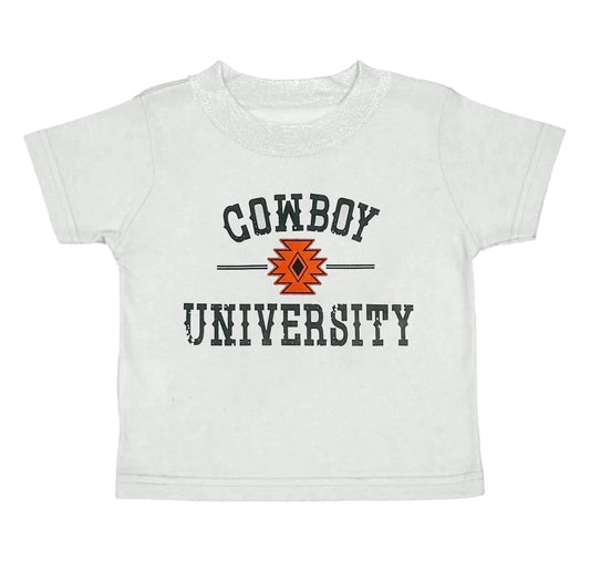 Baby Boys Cowboy University Short Sleeve Western Tee Shirts Tops Preorder