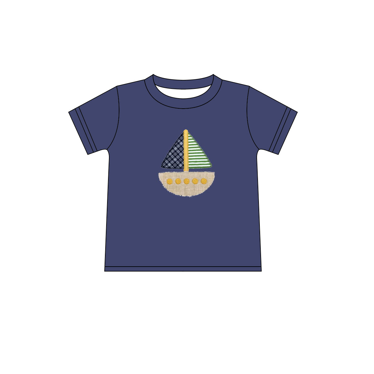 Baby Boys Boat Navy Summer Short Sleeve Tee Shirts Tops Preorder