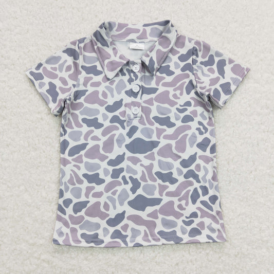 Sibling Baby Boys Southern Light Grey Camo Shirts Tops Shorts Pockets Short Clothes Sets