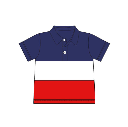 Baby Boys Cotton 4th Of July Short Sleeve Pullovers Tops preorder